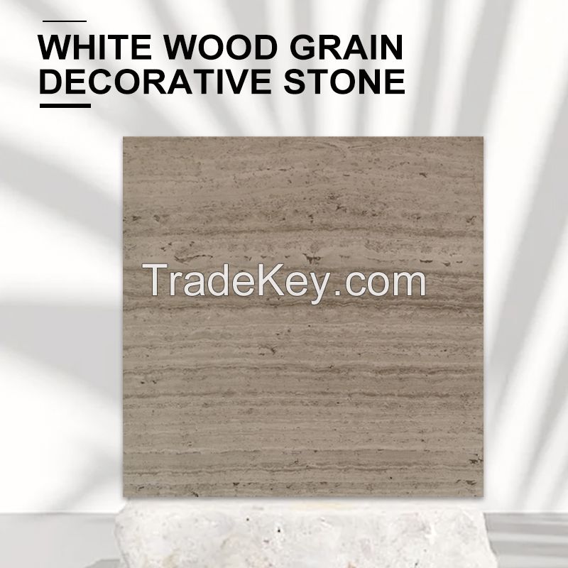 White wood grain pattern decorative stone material.Ordering products can be contacted by mail.