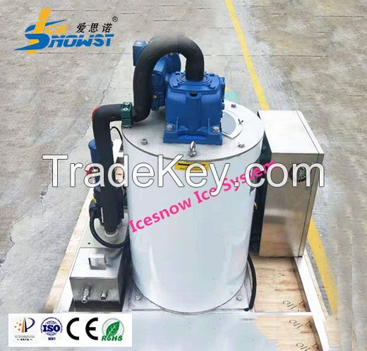 1ton Industrial Seawater Flake Ice Machine For Fishing Vessels