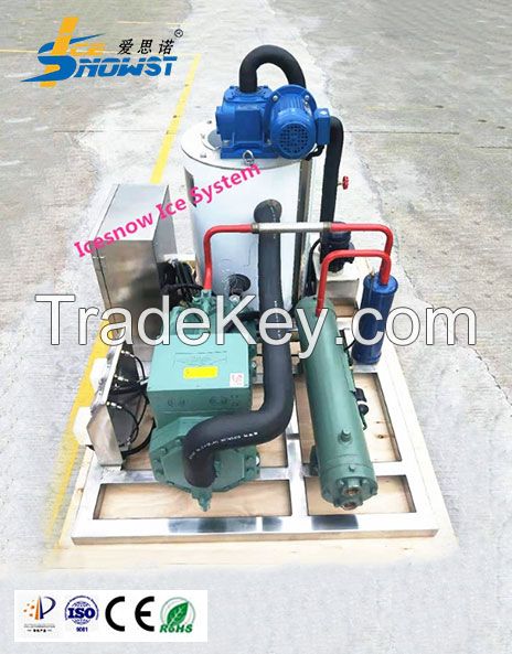 1ton Industrial Seawater Flake Ice Machine For Fishing Vessels