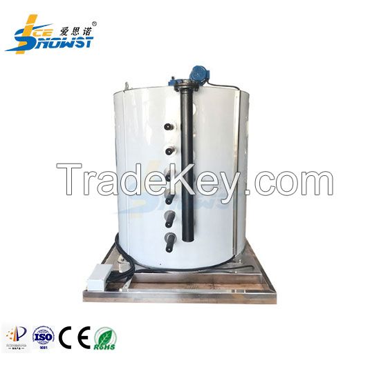 Vertical Flake Ice Maker Evaporator Machine Drum System 5 Ton