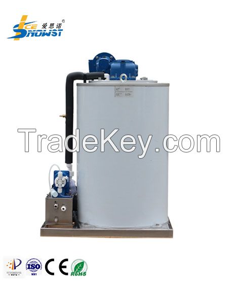 Good Design 3ton Seawater Flake Ice Evaporator Drum Machine on Boat for Fish Frozen