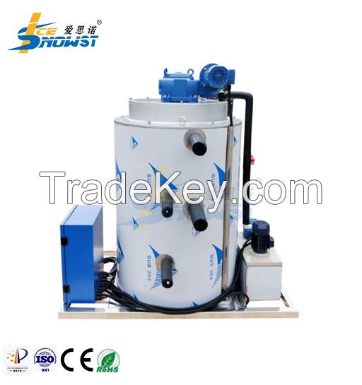 PLC Programmable 5 Ton Scale Flake Ice Evaporator Plant Maker