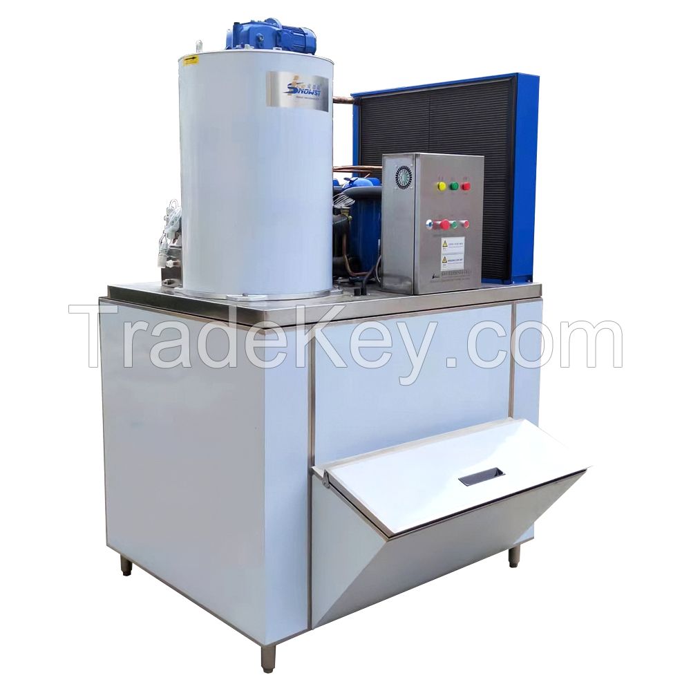 ICESNOW 2TON/DAY AIR COOLED FLAKE ICE MACHINE PLC CONTROL