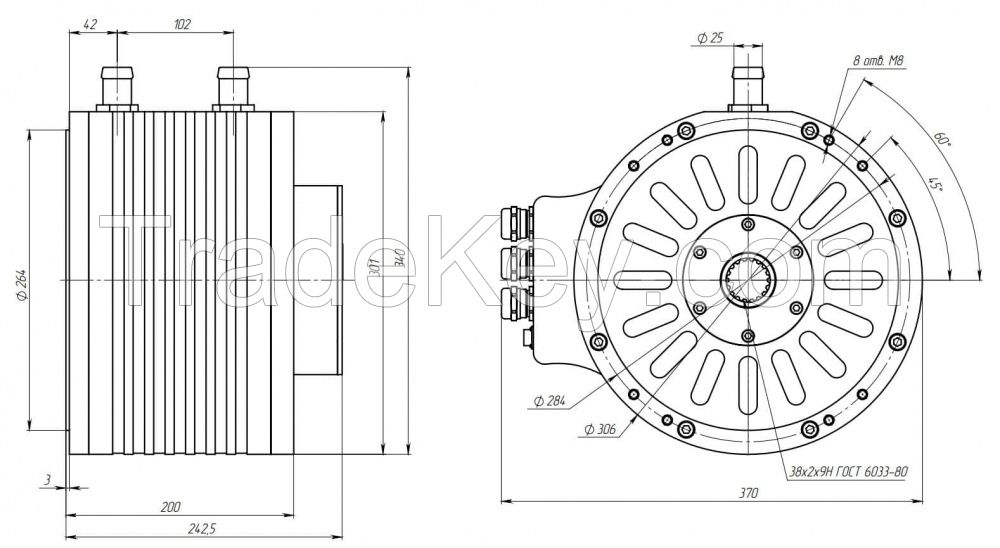 Electric motor RUBRUKS HVM-PM1-55