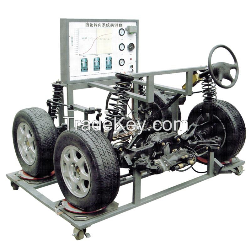 Automotive Four Wheel Steering Training Equipment Didactic Equipment for Vocational Schools