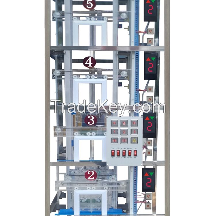 Transparent elevator training device