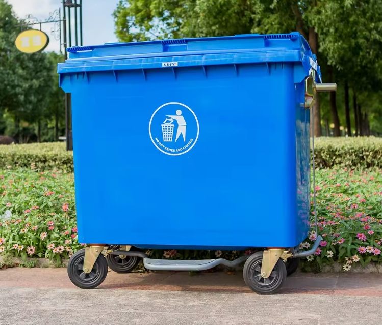 Wholesale large 150L Outdoor HDPE Plastic Classified Dustbin