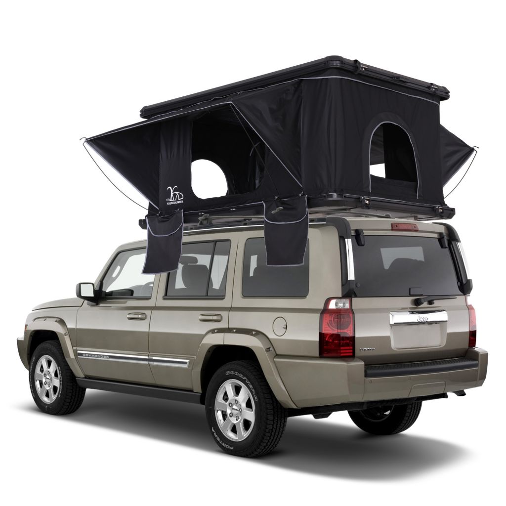 Aluminum shell rectangle rooftop tent