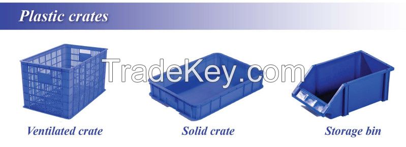 Plastic pallet, plastic crates, trash bins, planters, livestock equipment, custom machining