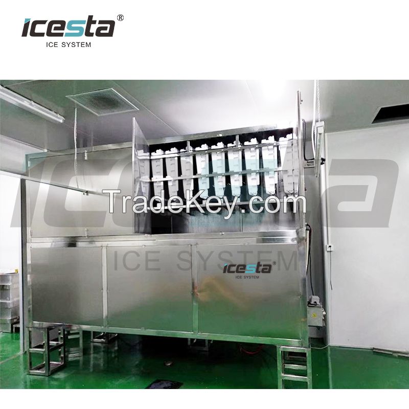 Icesta 5 Ton Ice Cube Machine Block Cube Ice Maker Machine Crystal