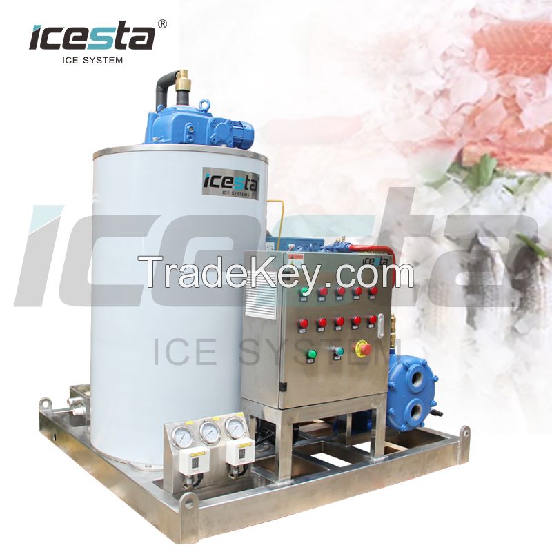 Heavey Dutry 1t 1000kg Seawater Flake Ice Machine(Shipboard)