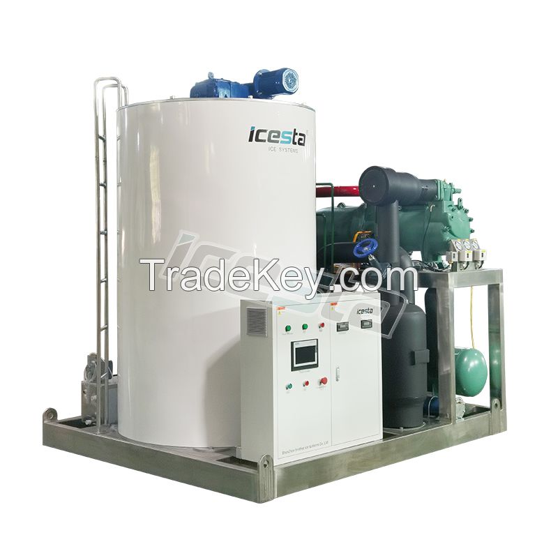 Industrial 15 Ton Per Day Flake Ice Machine