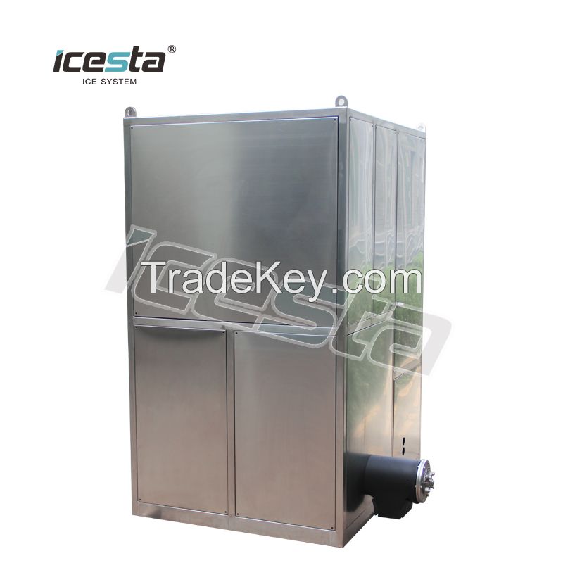 Cube ice Machine water cooling High Productivity 1Ton/Day Hot Product Customized in ICESTA $8000-$12000