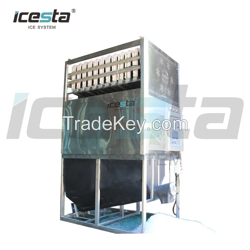 Icesta 5 Ton Ice Cube Machine Block Ice Machine Maker Cube