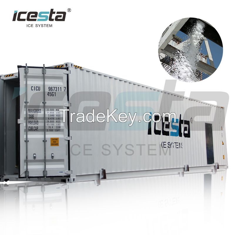 Containerized Flake ice plant with Automatic ice storage &amp;amp; Delivery &amp;amp; Weighing System &amp;amp;#40;All-In-One&amp;amp;#41;