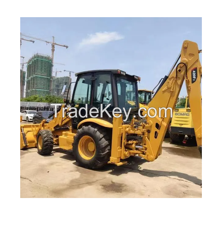  Back Hoe Loader Backhoe For Cat wholesale Backhoe Loader Cat420e with Good Work Condition Used Mini Loaders Model 420