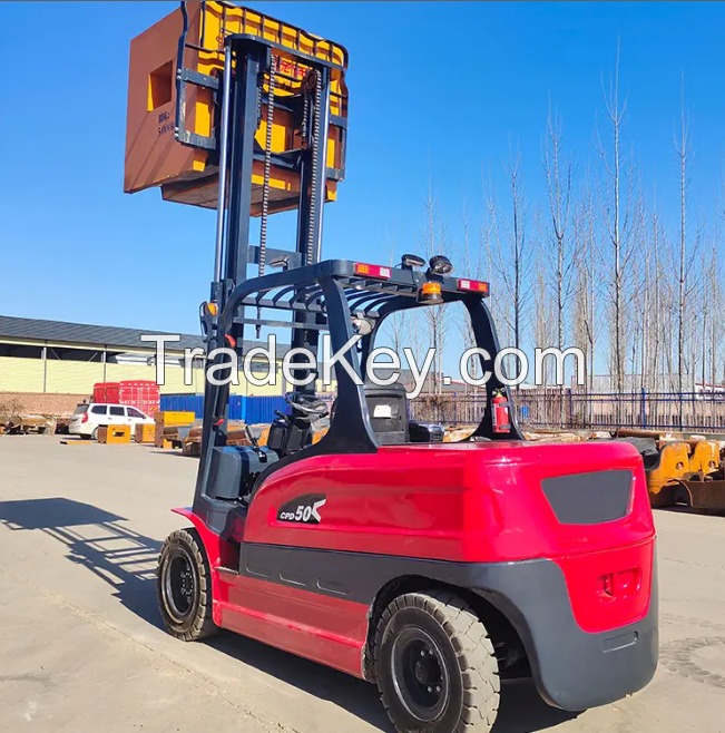 Storage Power Forklift Truck Double Four Wheel Electric 1.0 Ton Forklift With Battery 1500kg Long Lifetime Low Price