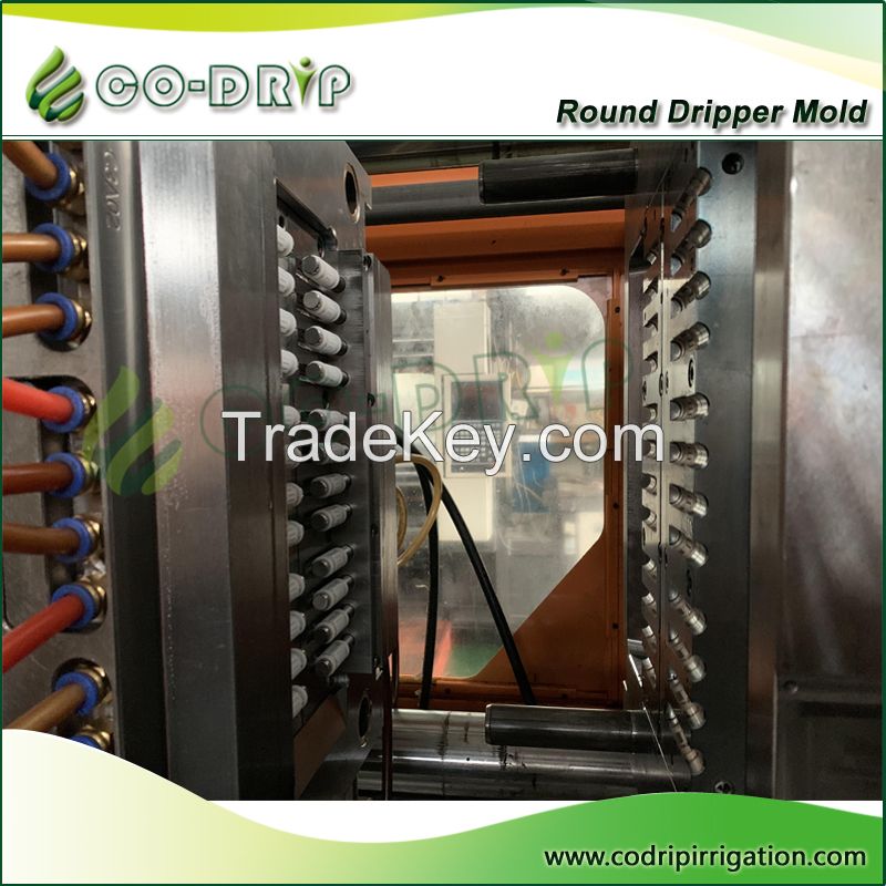 Flat dripper and round dropper injection mold