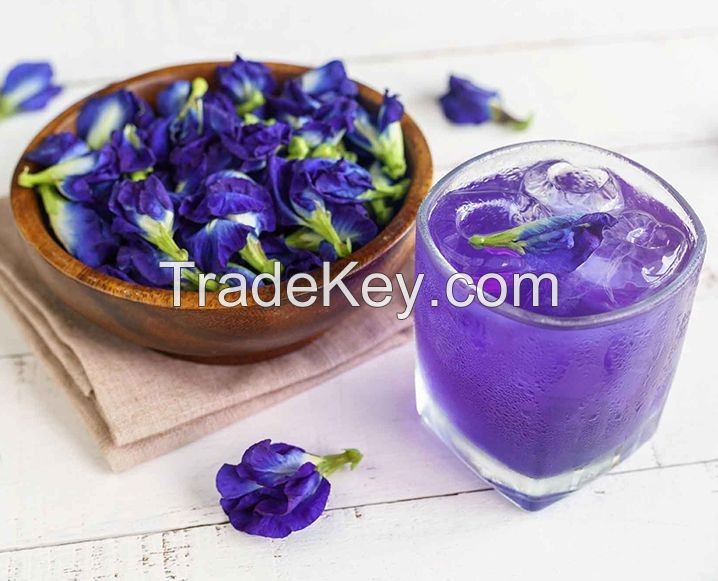 Dried butterfly pea tea