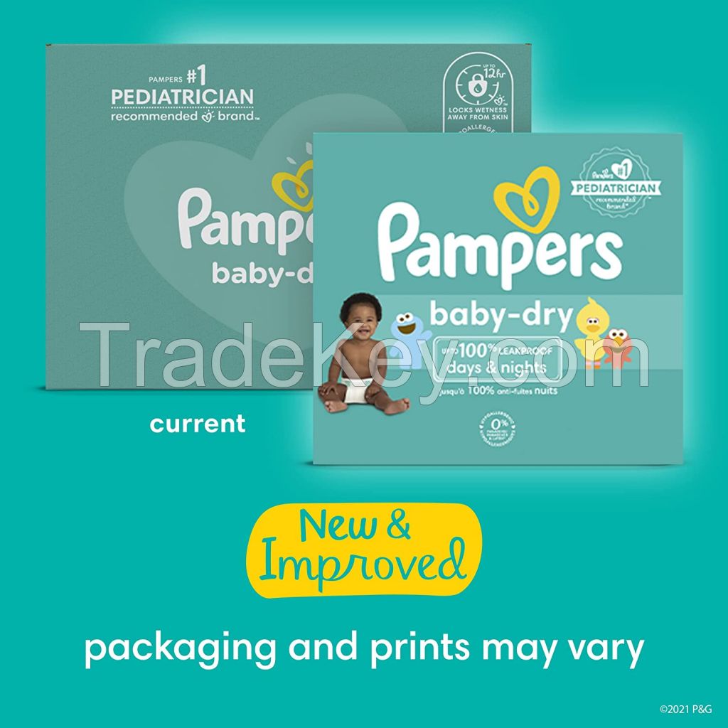 Diapers Newborn/Size 1 (8-14 lb), 100 Count - Pampers Baby Dry Disposable Baby Diapers, Super Pack