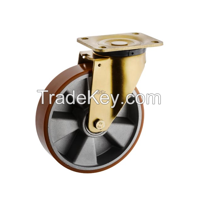 Polyurethane industrial casters