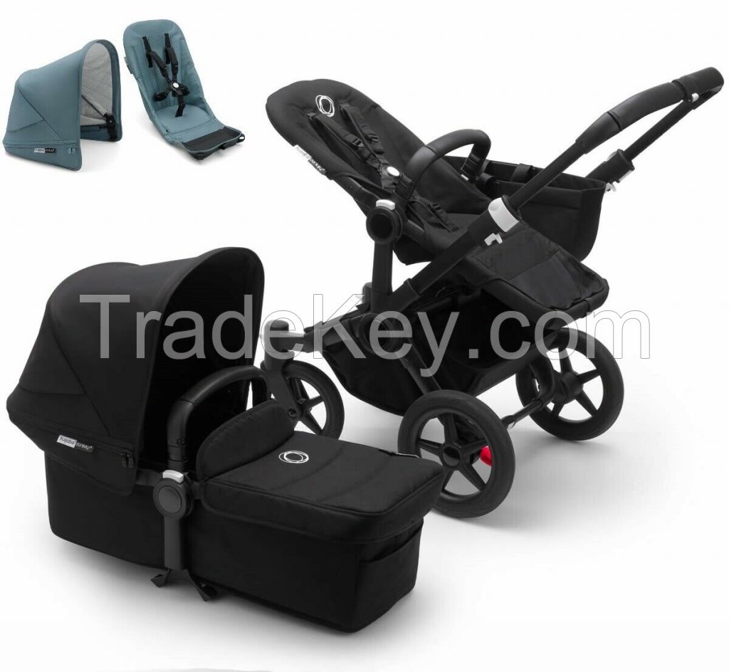 Bugaboo Donkey3 Mono Complete Single Stroller & Bugaboo Donkey 2 Duo Fabric Set