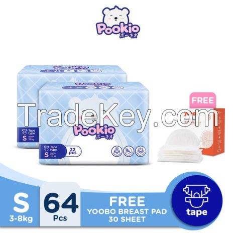 Baby Diapers POOKIO Adhesive Diapers