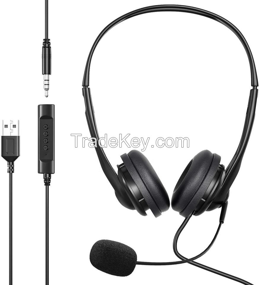 ENC Wired Call Center Headsets - C101