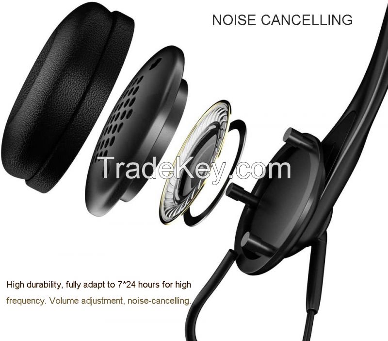 ENC Wired Call Center Earphones - C106