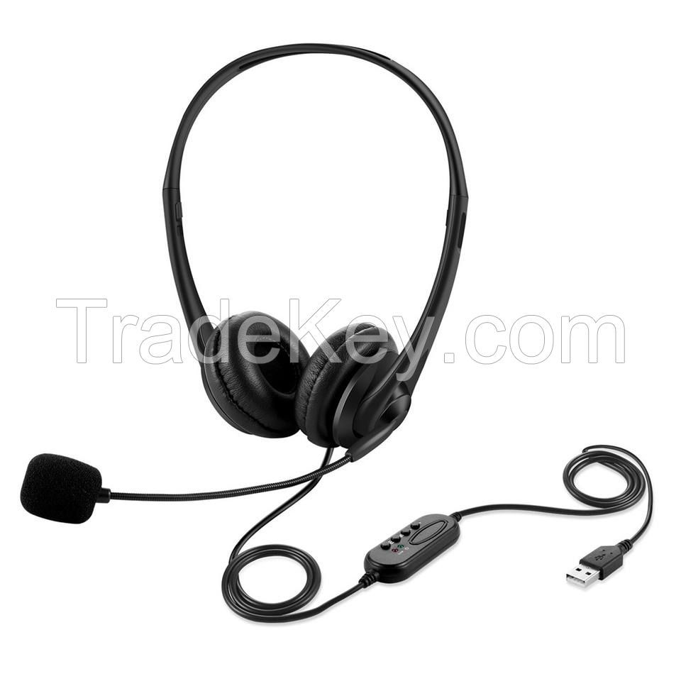 Call Center Headsets Supporting Skype, Teams, Zoom - C101