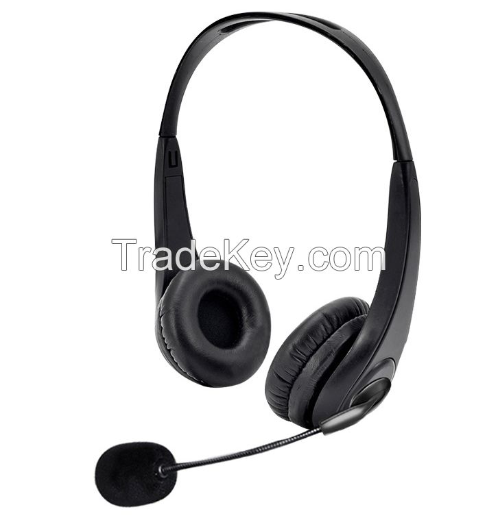 USB Computer Call Center Headphones - C100