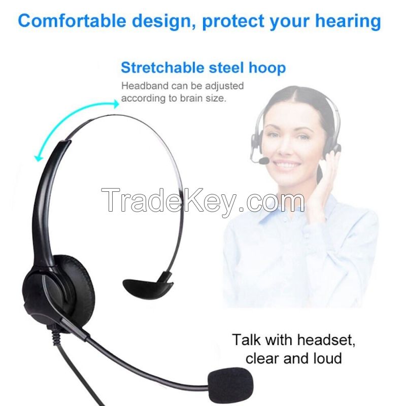 Call Center Headsets Supporting Skype, Teams, Zoom - C101