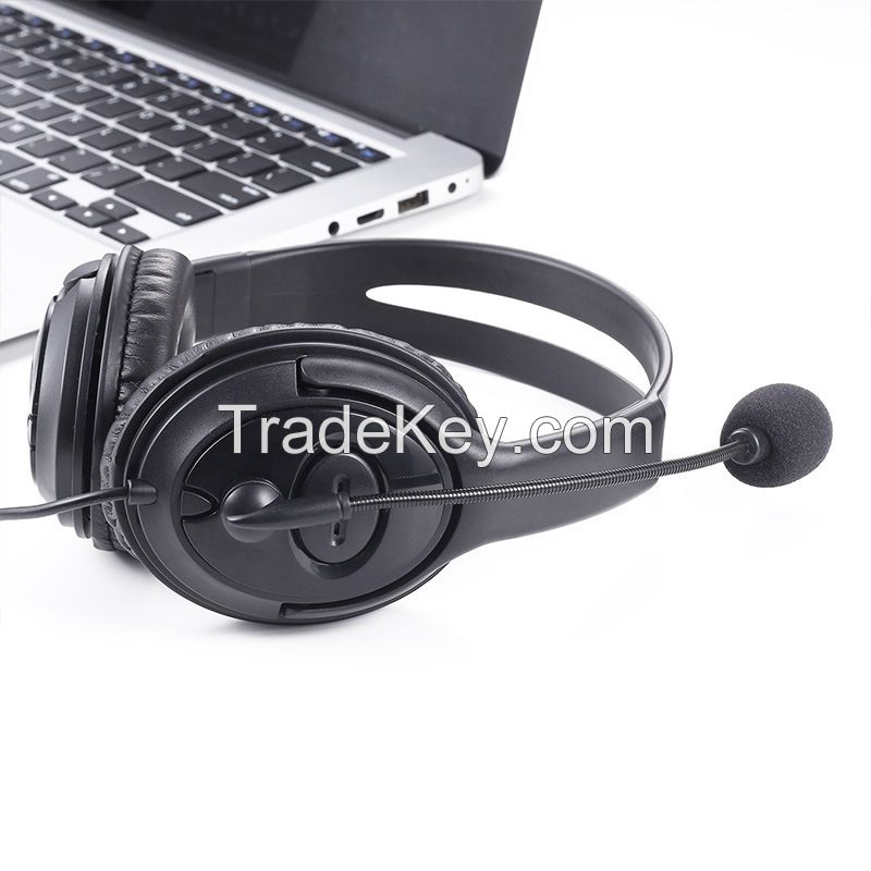 Call Center Headphones Supporting Skype, Teams, Zoom - C104