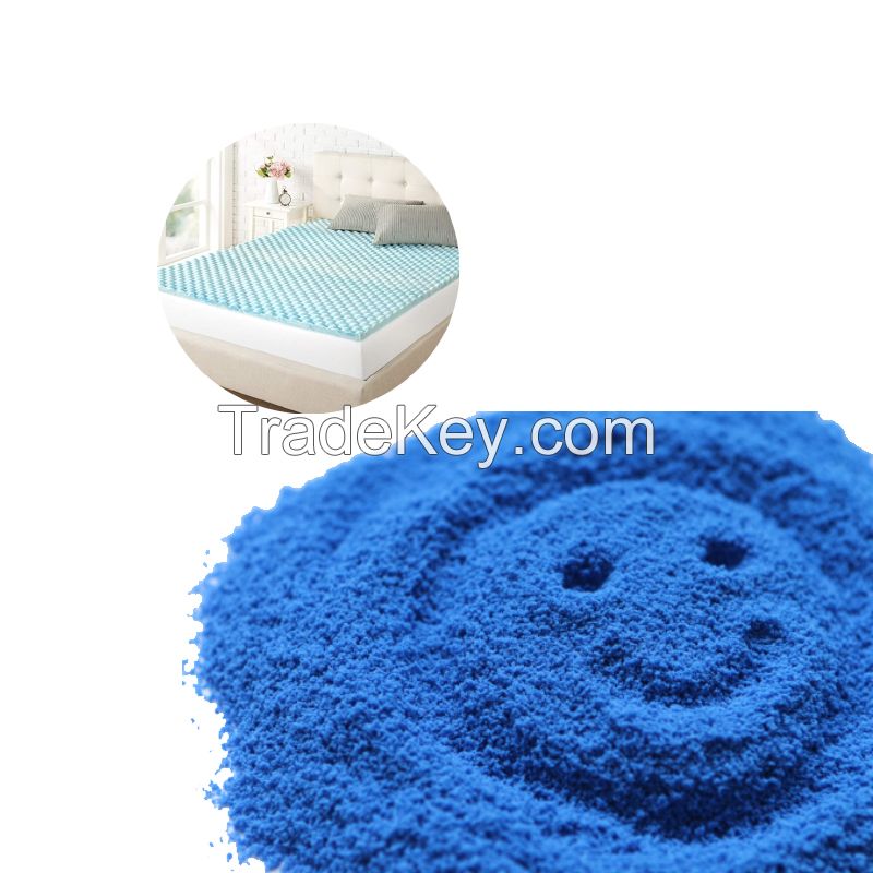 MSDS Test Cool Mattress PU Foam Chemical Raw Material Blue