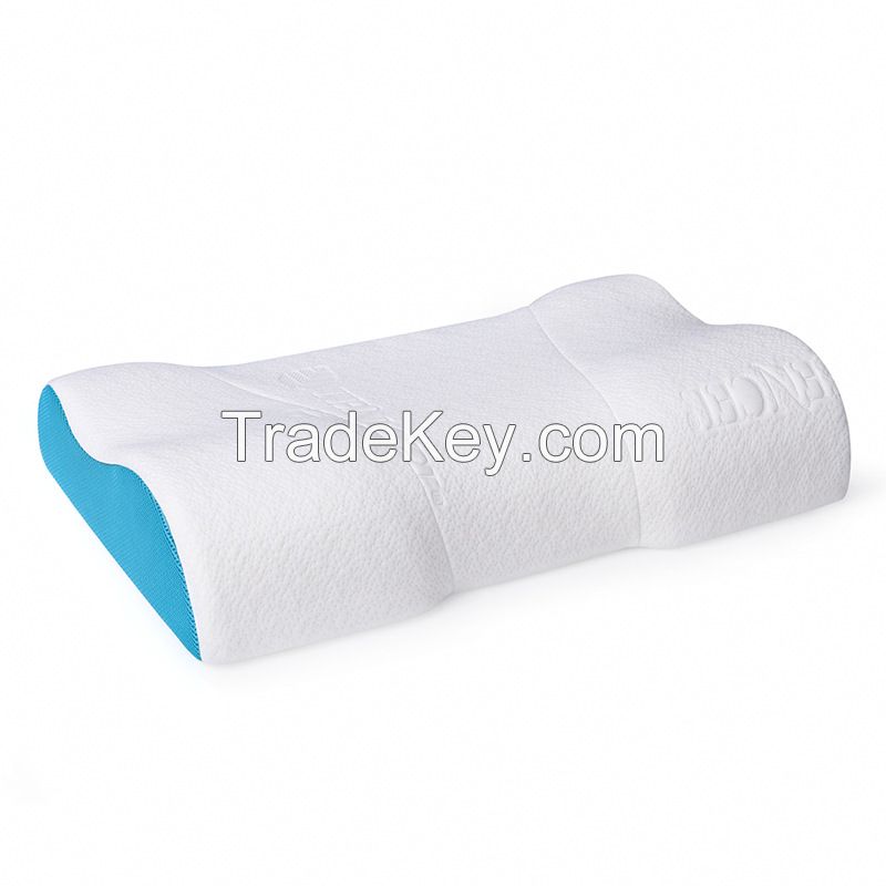 Wholesale Custom Sleeping Bed Cushion Almohada Cervical Neck Support Orthopedic Soft Gel Cotton Memory Foam Pillow