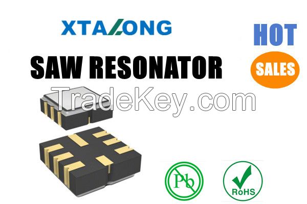 SMD3.2*2.5mm saw resonator 433.92Mhz Insertion Loss 1.8dB