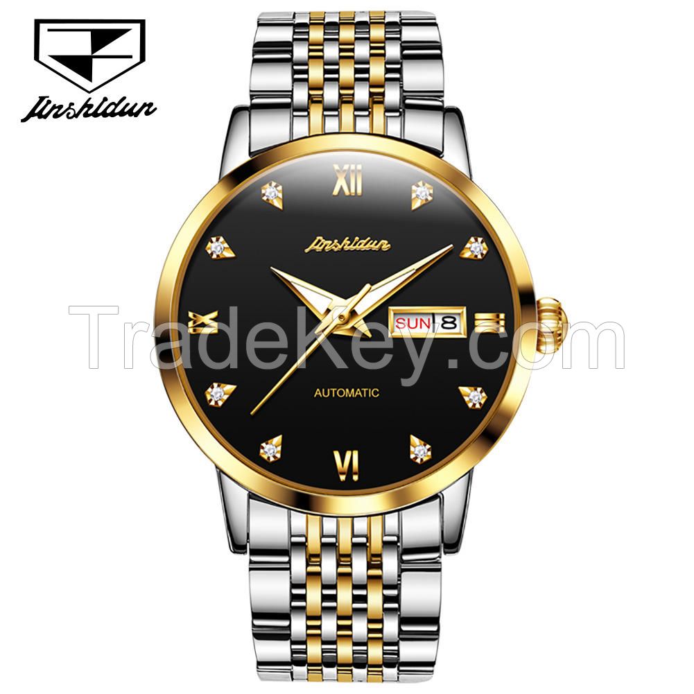 JSDUN 8807Custom Logo luxury brand Waterproof  Luxury sports automatic Mechanical  Wrist Watch for man