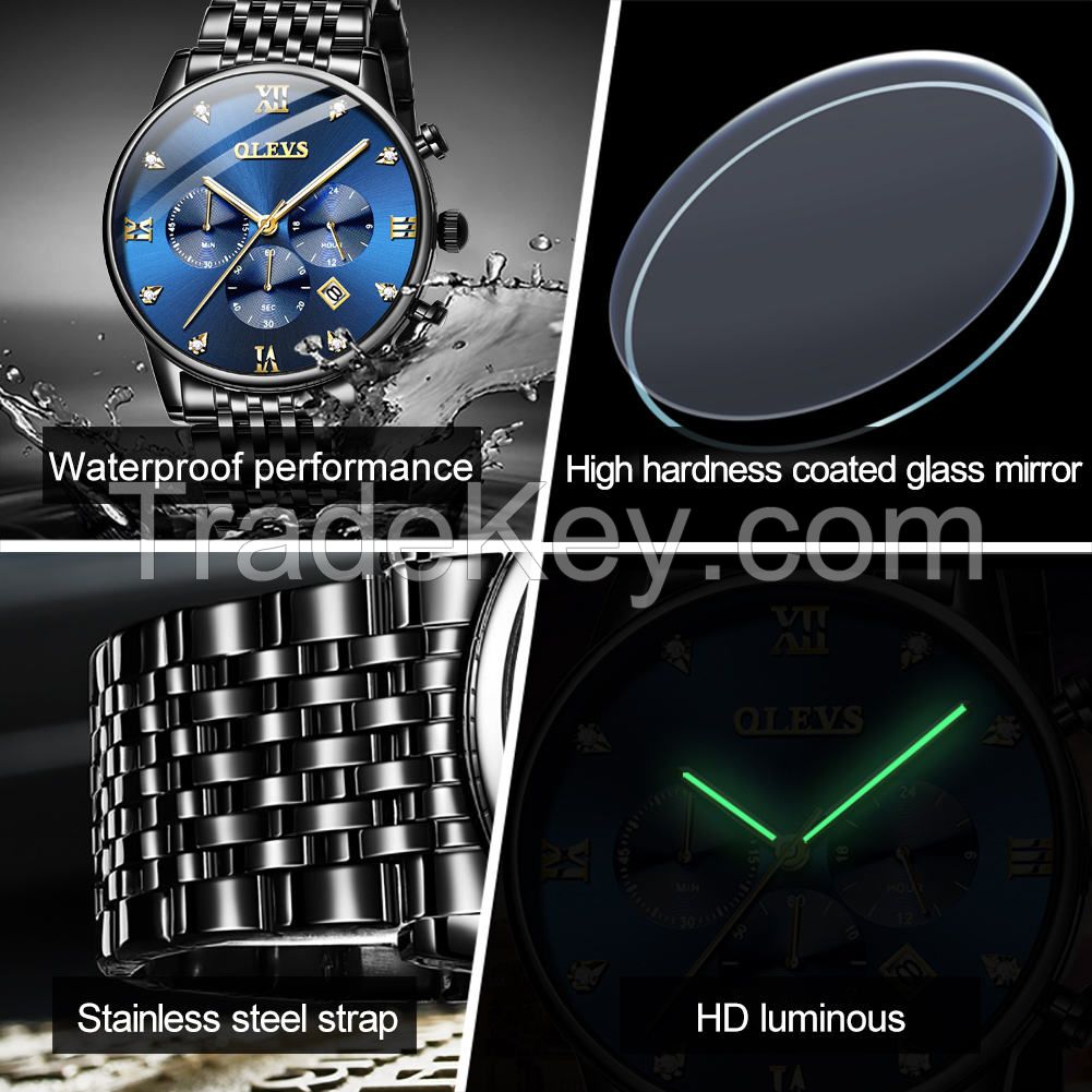 OEM Custom Wholesale business stainless steel strap watches man&#039;s watches for Business activities display man&#039; watch