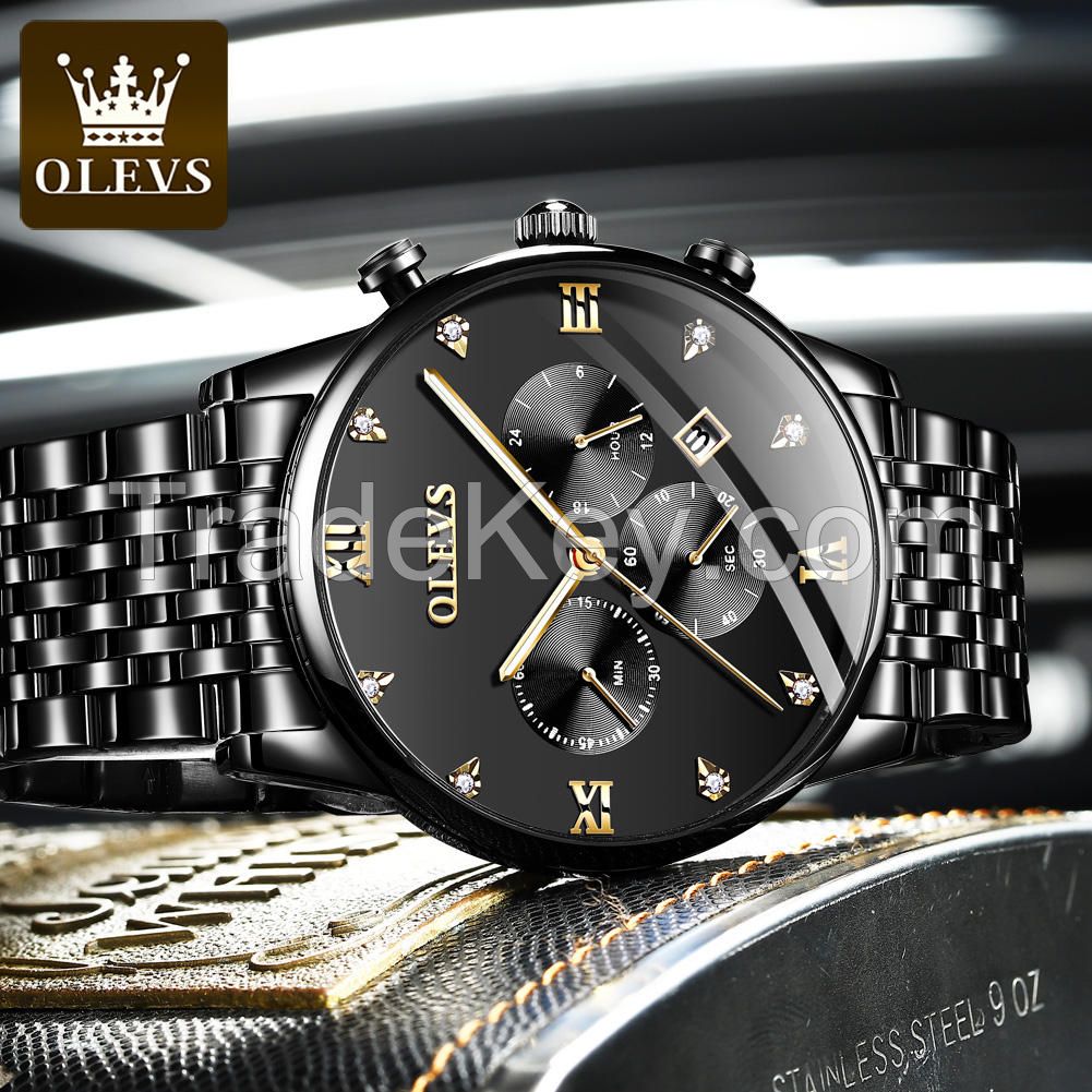 OEM Custom Wholesale business stainless steel strap watches man&#039;s watches for Business activities display man&#039; watch