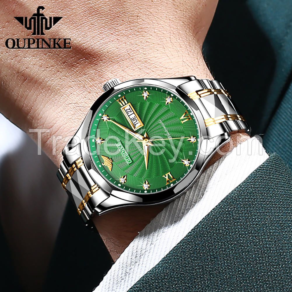 Oupinke 3169 Men  Watch Luxury Men Wrist Brand  Formal Dress All Stainless Steel Simple Men&#039;s Mechanical Watch