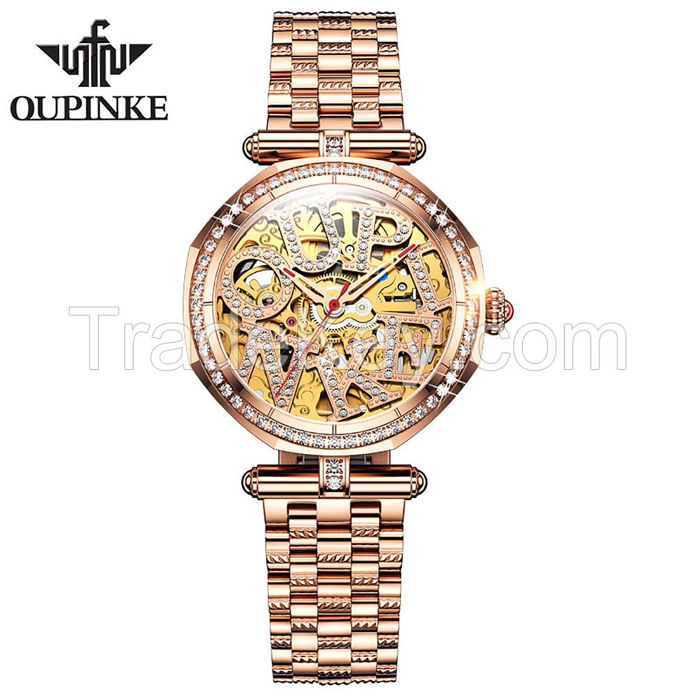 OUPINKE Brand Luxury Couple Watches Luminous Waterproof Sapphire