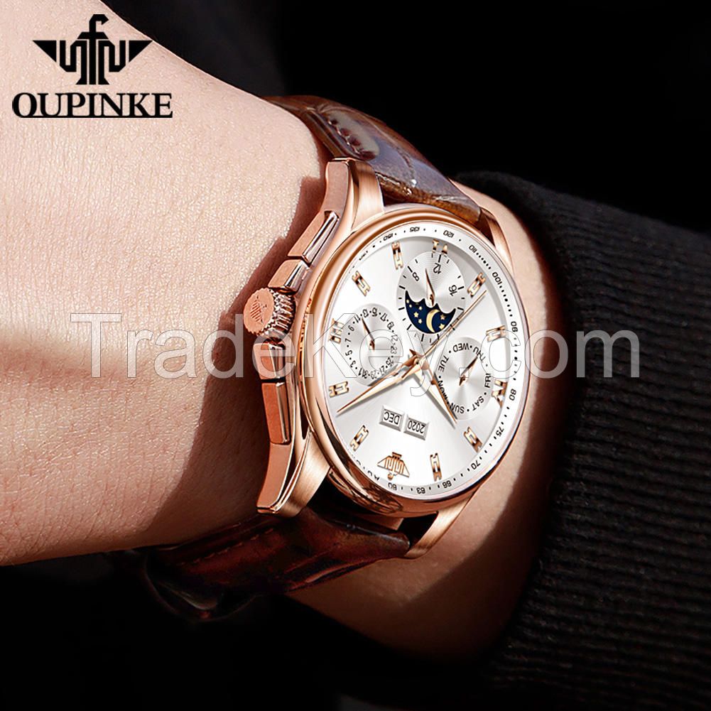 OUPINKE 3189 Watch  Fashion luxury men&#039;s wristwatches Automatic mechanical watch men