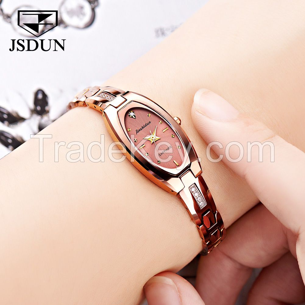 JSDUN 6531 Fashion  Square Surface Dial Quartz Watches For Women Luxury Simple  Bracelet Woman Watch