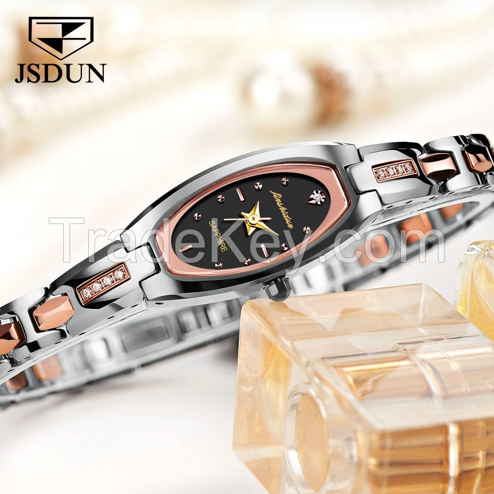 JSDUN 6531 Fashion  Square Surface Dial Quartz Watches For Women Luxury Simple  Bracelet Woman Watch