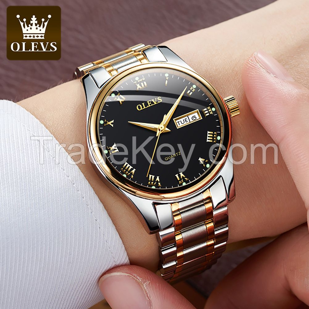 OLEVS 5568 Women's Quartz Watch Men's Fashion Top Luxury Date Clock Boys' Watch Sports Watch