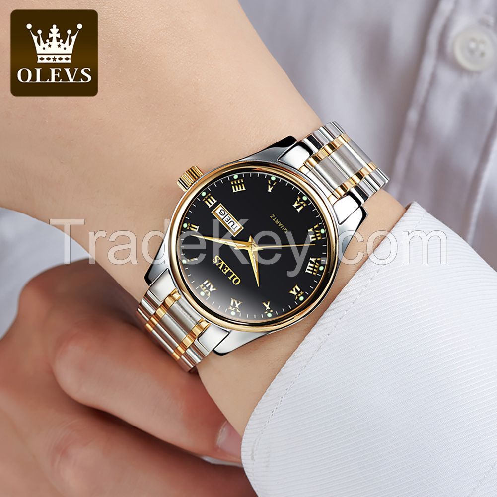 OLEVS 5568 Women's Quartz Watch Men's Fashion Top Luxury Date Clock Boys' Watch Sports Watch