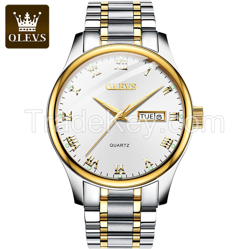 OLEVS 5568 Women's Quartz Watch Men's Fashion Top Luxury Date Clock Boys' Watch Sports Watch