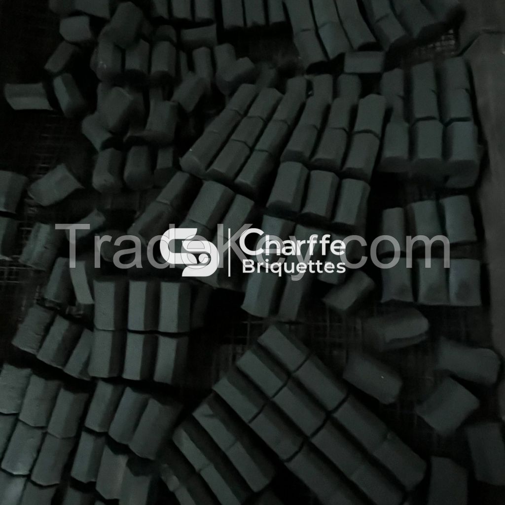 Hexagonal Coconut Shell Charcoal Briquettes