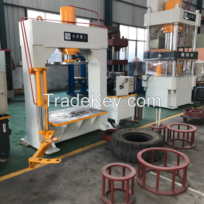 160T 200T 300T H frame hydraulic press forklift solid tire press machine