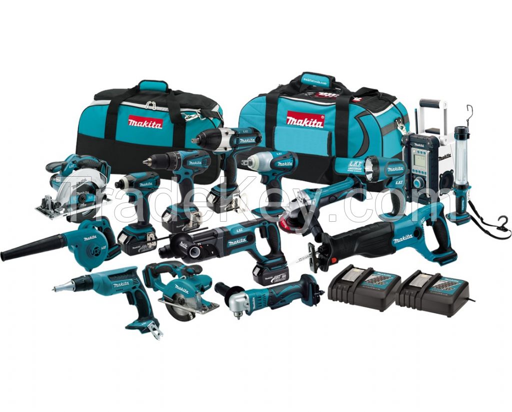 Brand New Makita LXT1500 18V LXT 15 pc. Cordless Combo Kit Bag